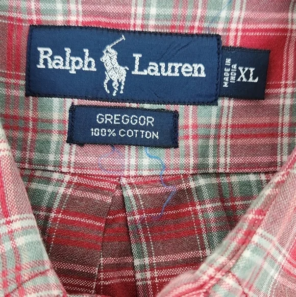 Vintage Polo Ralph Lauren Greggor 100% Cotton Thick Button Down Shirt. XL - Picture 3 of 7